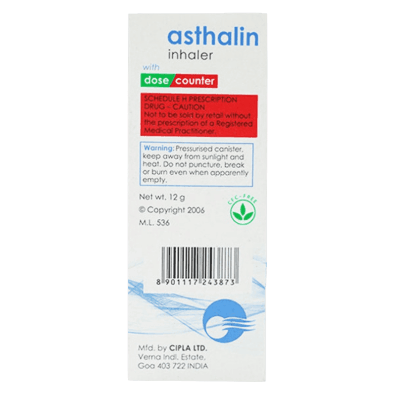 Buy Asthalin Inhaler Effective Bronchodilator Relief MedsBase