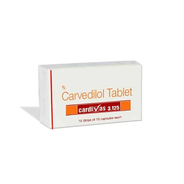 Cardivas-3.125-Mg cardivas carvedilol