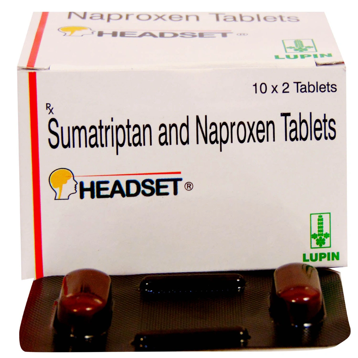 Headset sumatriptan naproxen combination