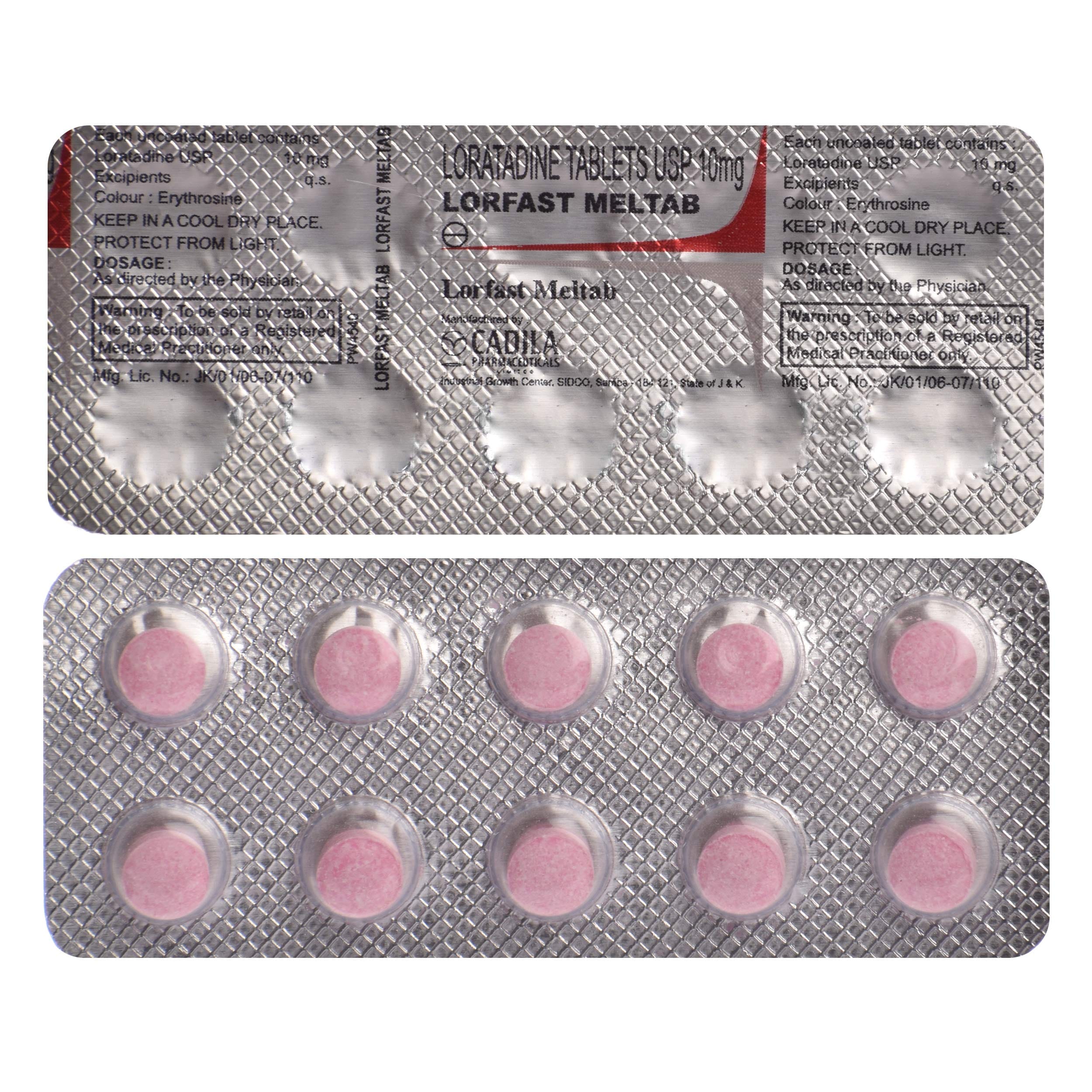 lorfast meltab loratadine