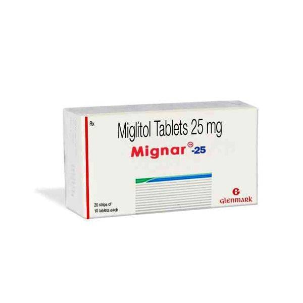 Mignar-25-Mg mignar miglitol