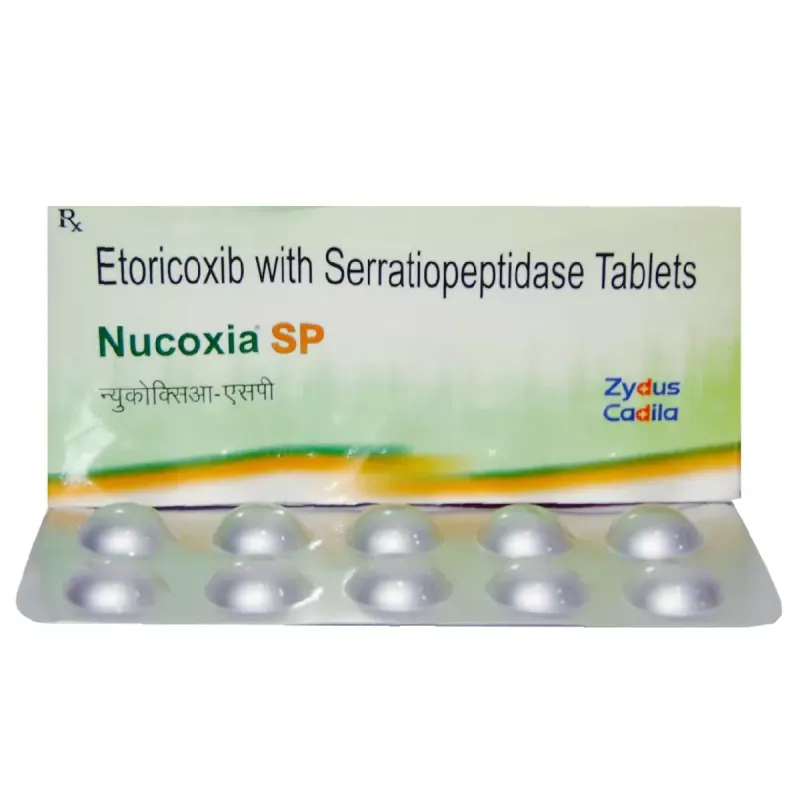 Nucoxia-sp nucoxia sp etoricoxib serratiopeptidase