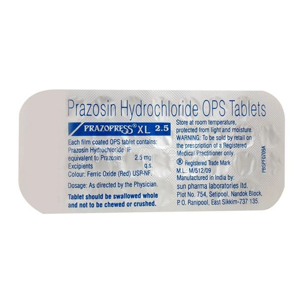 prazopress xl prazosin