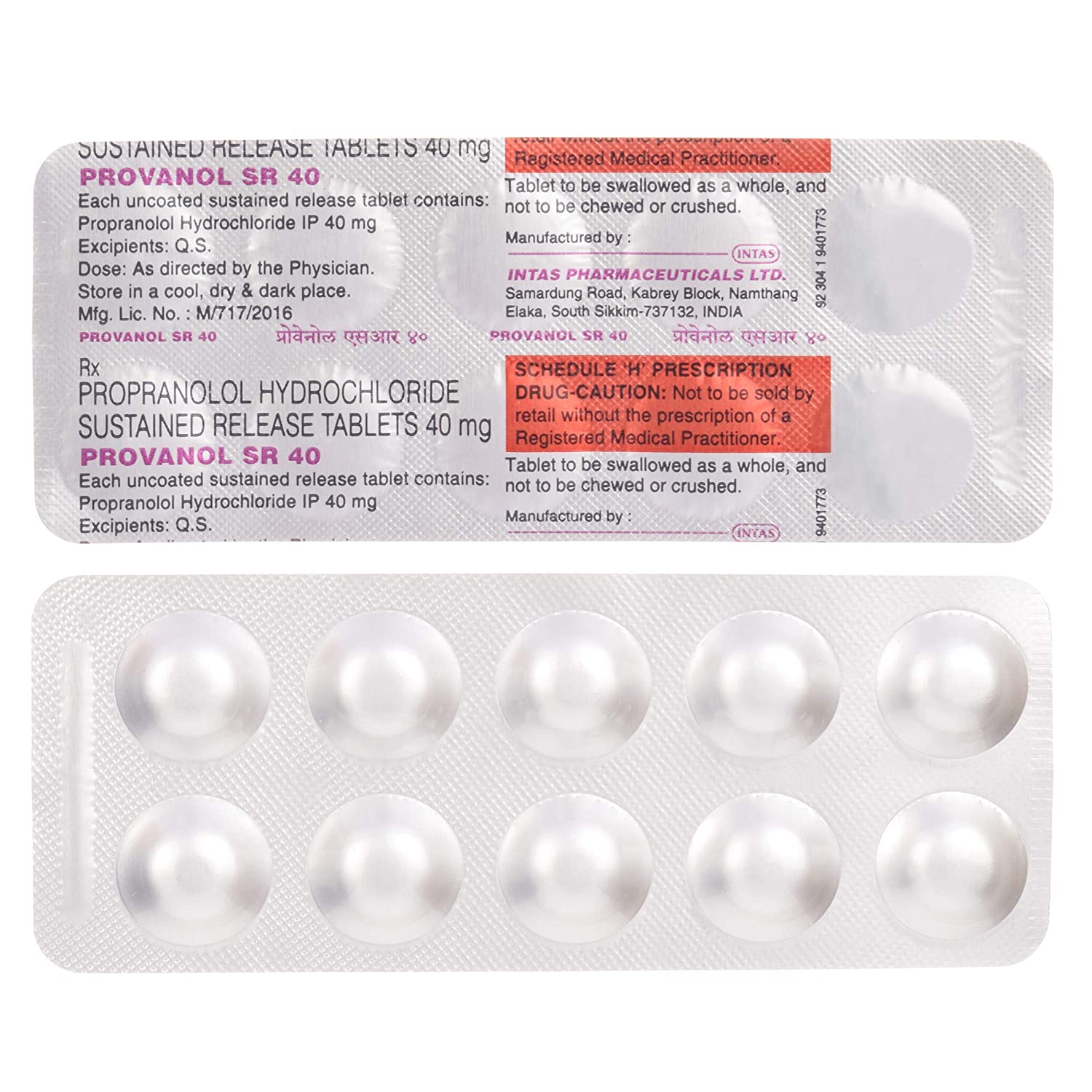 provanol sr