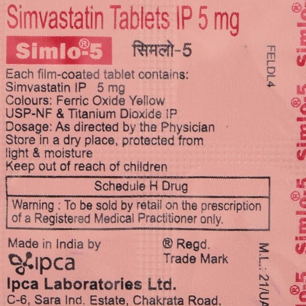 simlo 5 simvastatin