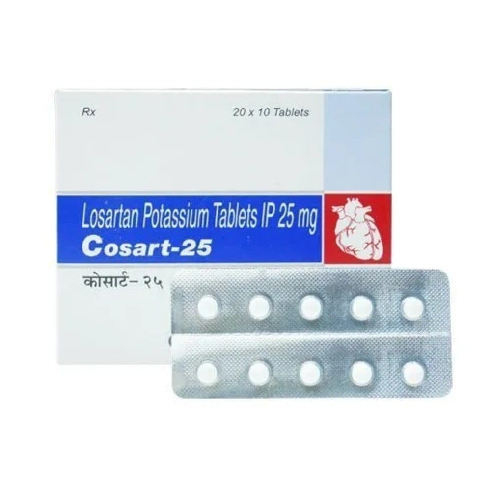 cosart-25mg-tablet cosart losartan