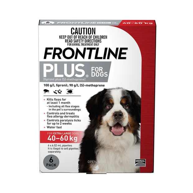 Buy Frontline Plus XL for Effective Flea Tick Control in Dogs MedsBase