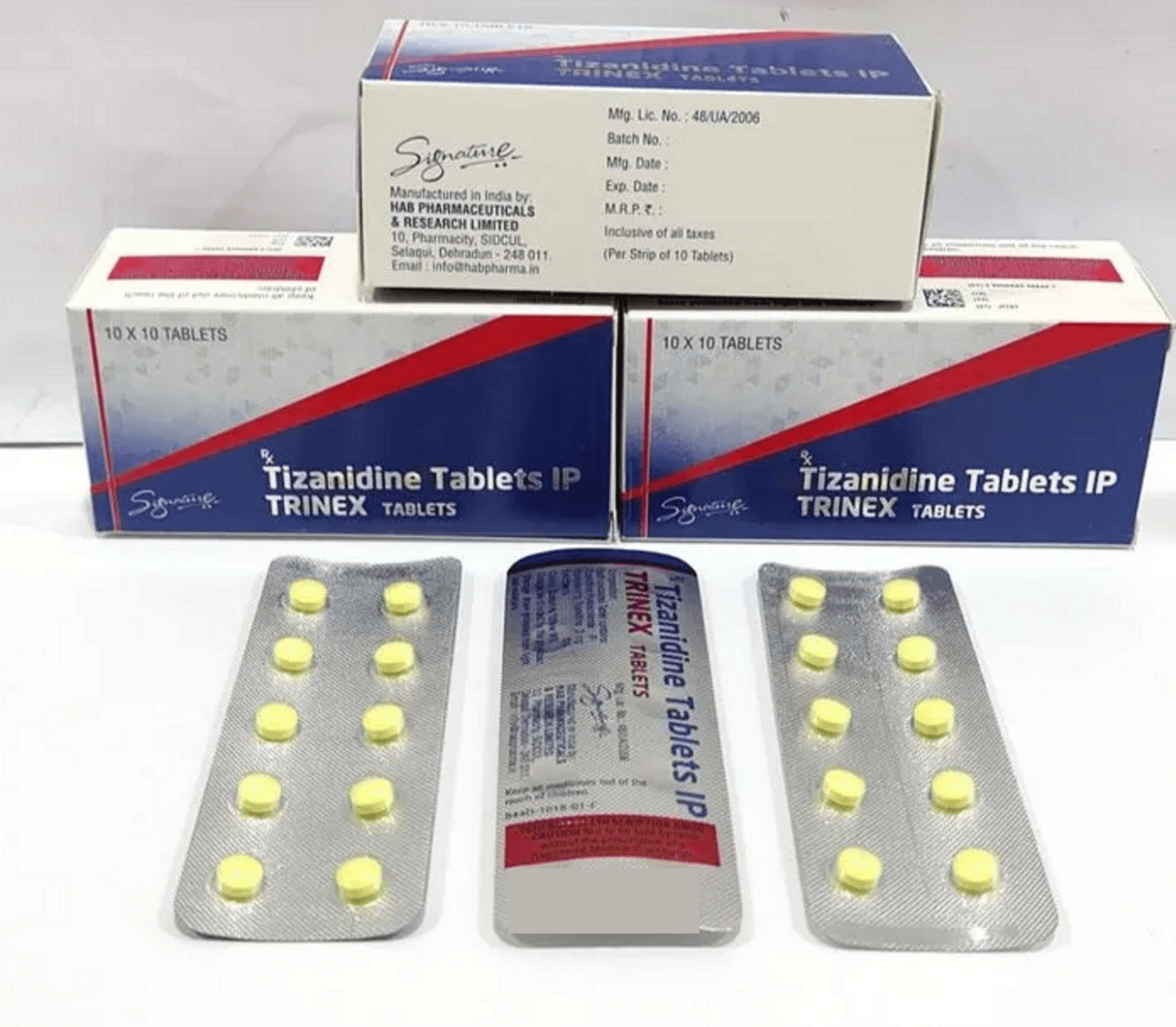 trinex tizanidine