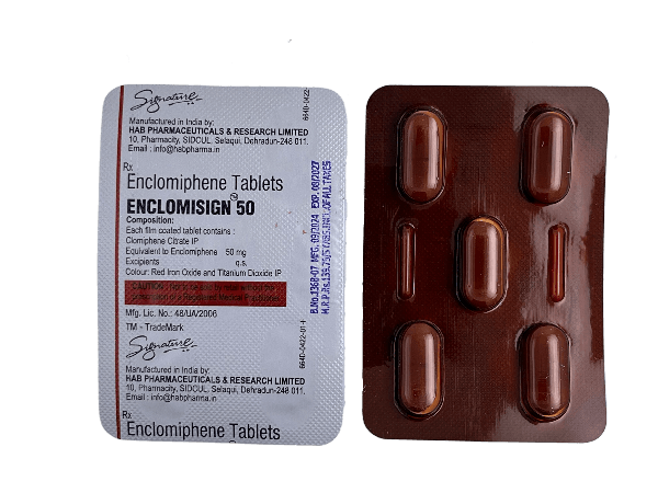 Enclomiphene citrate tablet Enclomisign 50 mg 1 Enclomiphene citrate tablet Enclomisign 50 mg