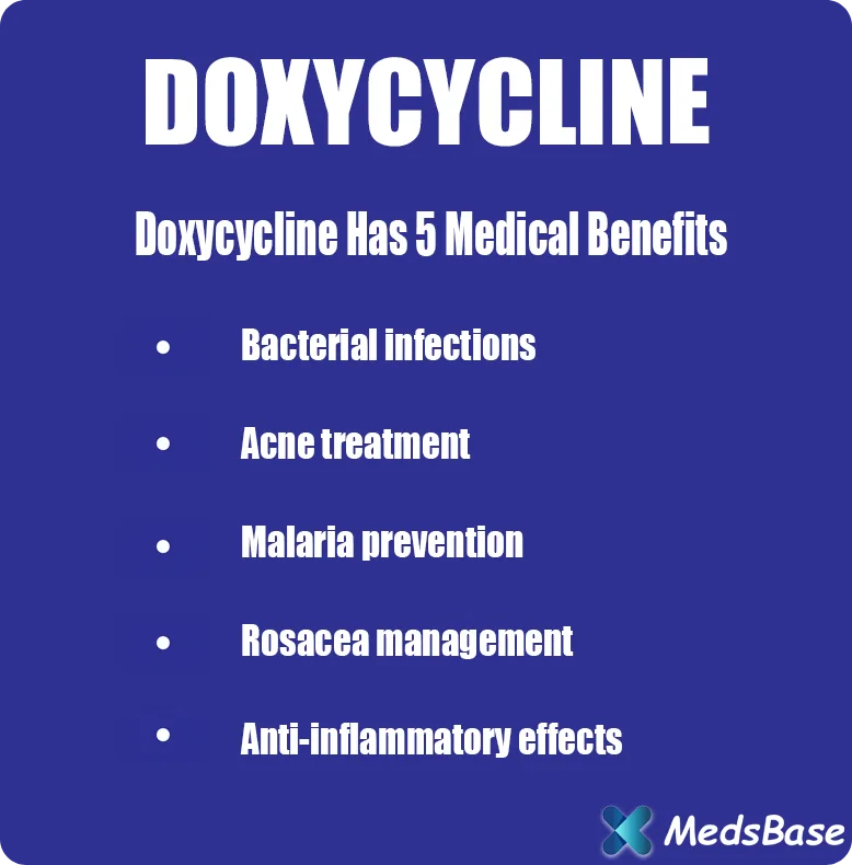 Doxycycline capsules — a tetracycline antibiotic used for infections, acne, and Lyme disease