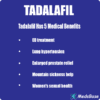 Vidalista, Tadalafil