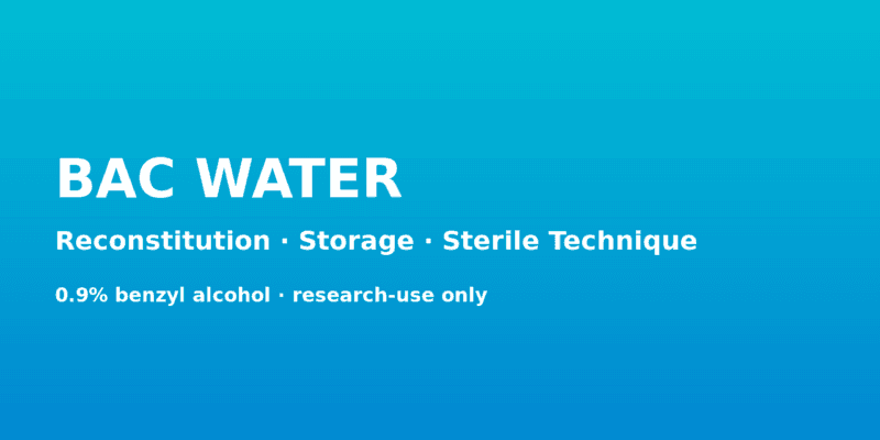 Bacteriostatic water reconstitution guide banner