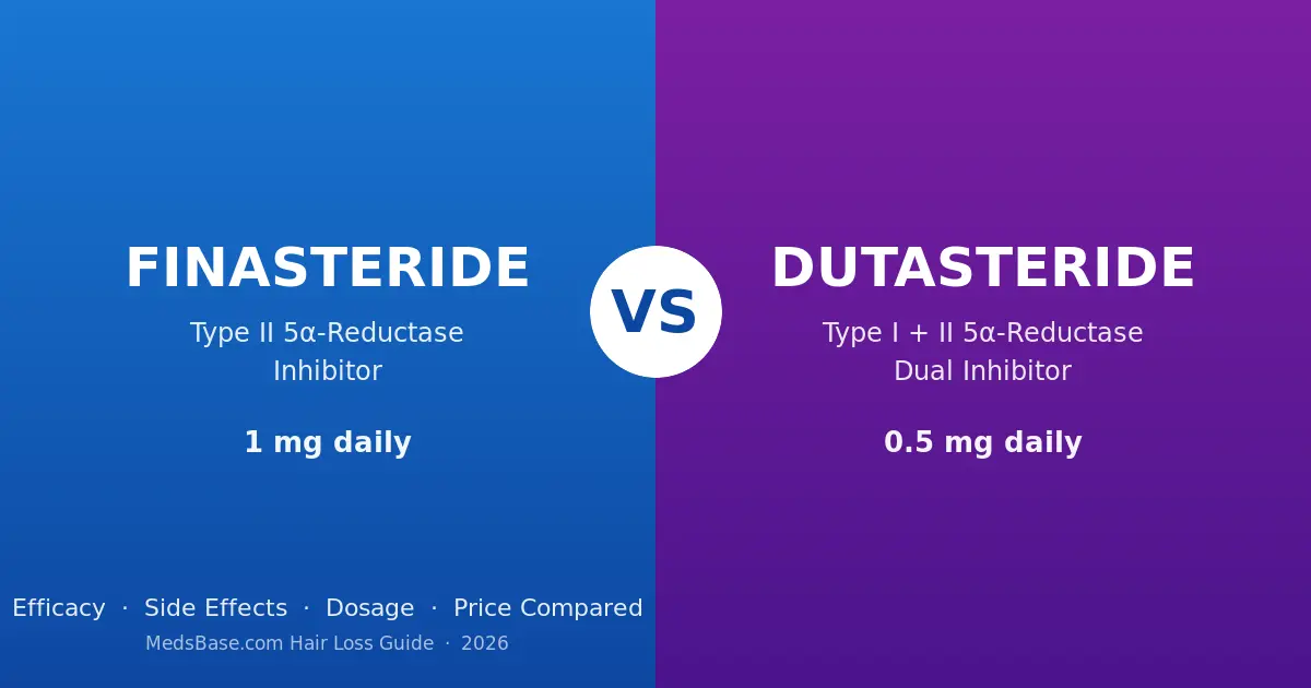 Finasteride vs dutasteride comparison — Type II versus dual Type I and II 5-alpha-reductase inhibitor