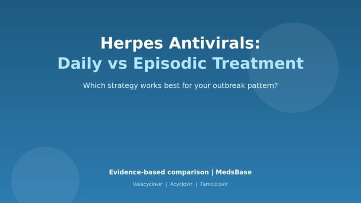 Daily vs episodic herpes antiviral treatment comparison guide — MedsBase