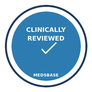 Clinically reviewed by the MedsBase medical review team - credentials badge