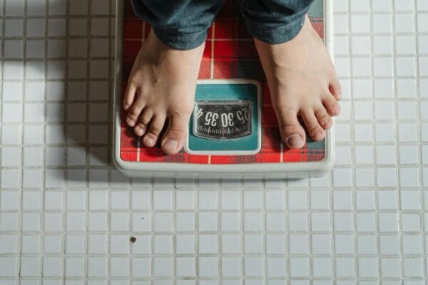 Weighing scale on bathroom floor — MASH research