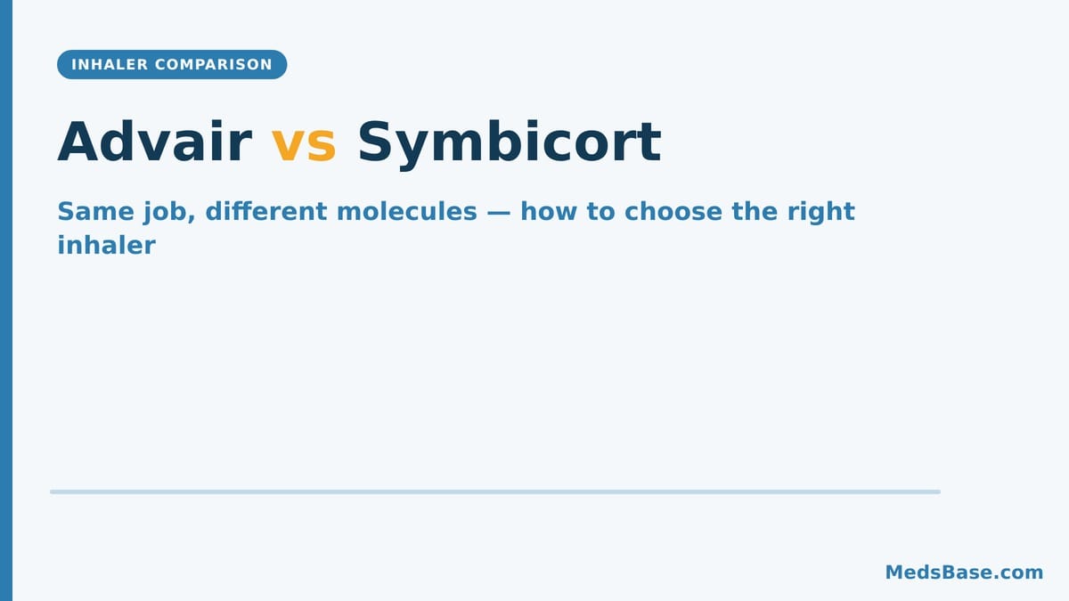 Advair vs Symbicort combination inhaler comparison guide from MedsBase