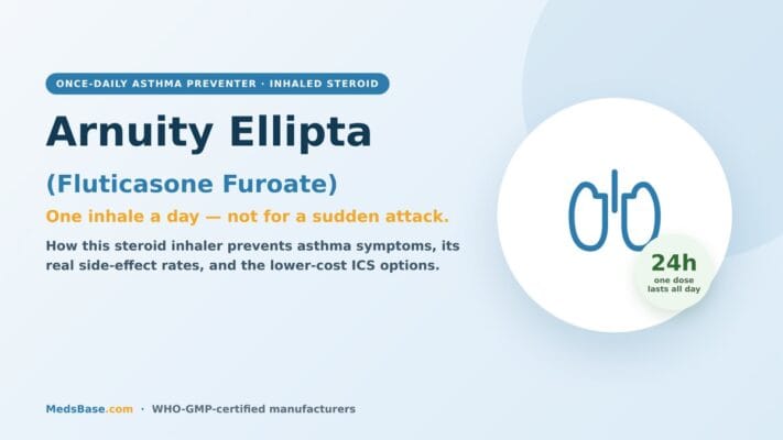 Arnuity Ellipta fluticasone furoate once-daily inhaler for asthma
