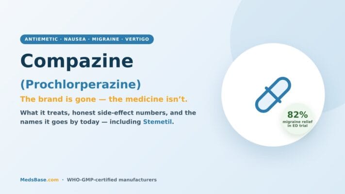 Compazine (prochlorperazine) guide — uses for nausea, migraine and vertigo, side effects, dosage and modern alternatives