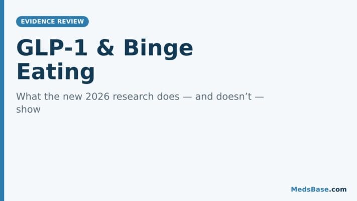 GLP-1 for binge eating: 2026 evidence summary infographic