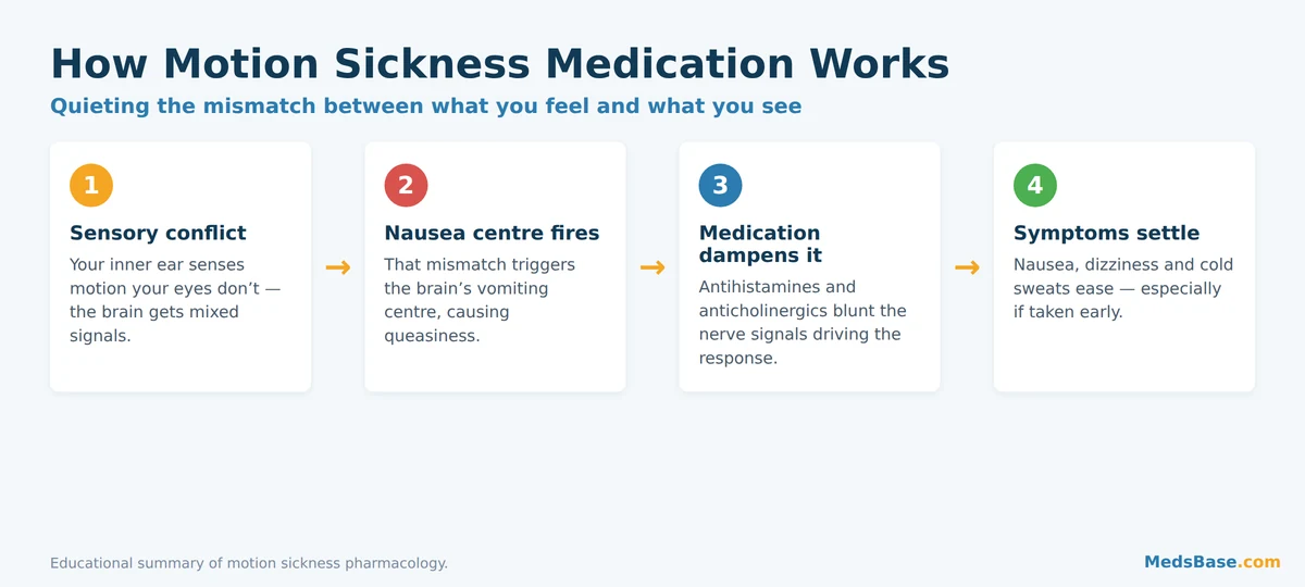 How motion sickness medication works to calm sensory conflict and nausea