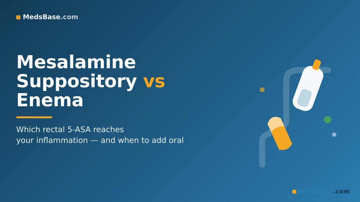 Mesalamine suppository vs enema decision guide for distal ulcerative colitis