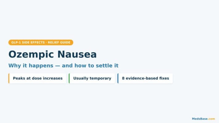 Managing ozempic nausea with small meals and water at home