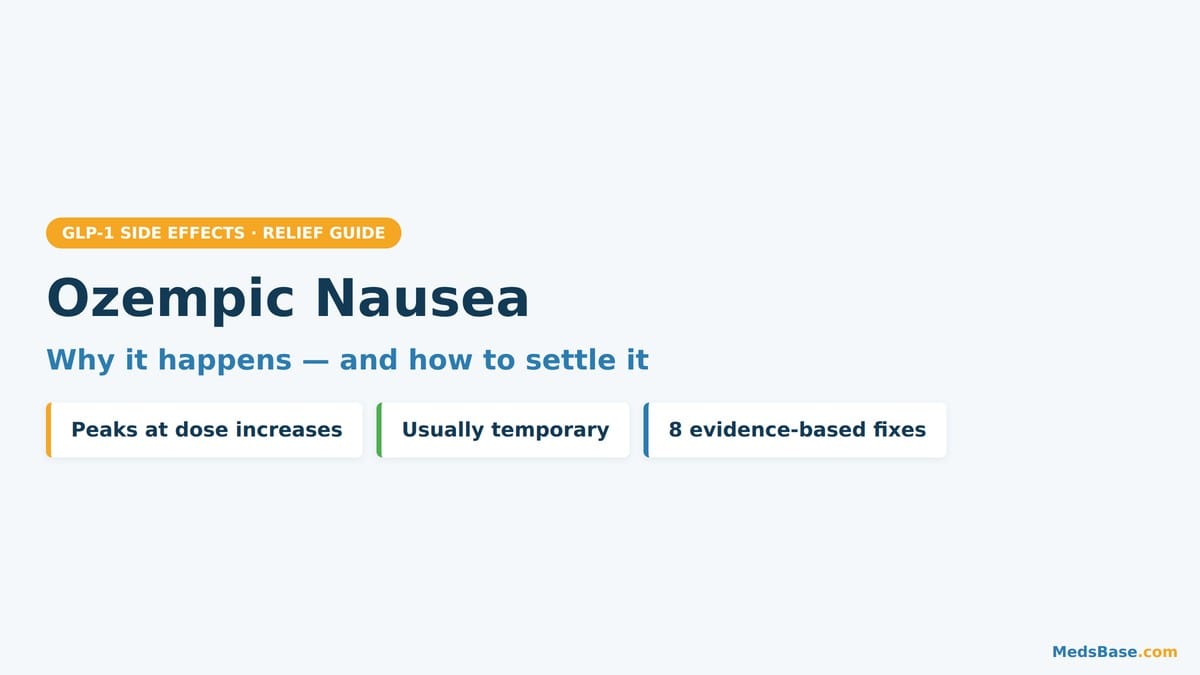 Managing ozempic nausea with small meals and water at home