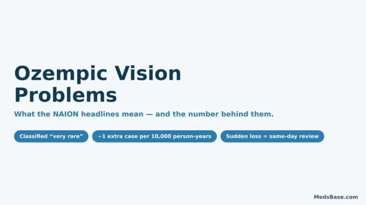 Ozempic vision problems explained — how rare NAION is and which symptoms need urgent review