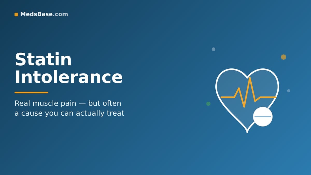 Statin intolerance explained: weighing real muscle aches against a cause that is often treatable