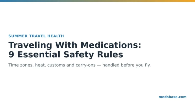 traveling with medications