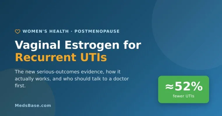 Vaginal estrogen for recurrent UTIs — postmenopausal defense against infection with fewer-UTIs stat
