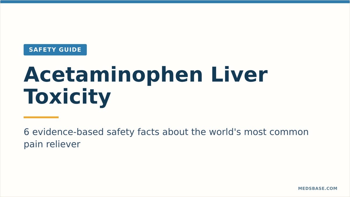 Acetaminophen liver toxicity safety guide — six evidence-based facts