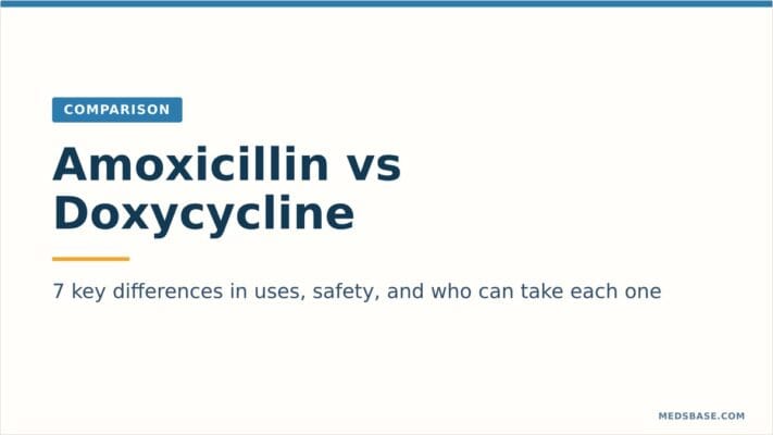 Amoxicillin vs doxycycline comparison guide