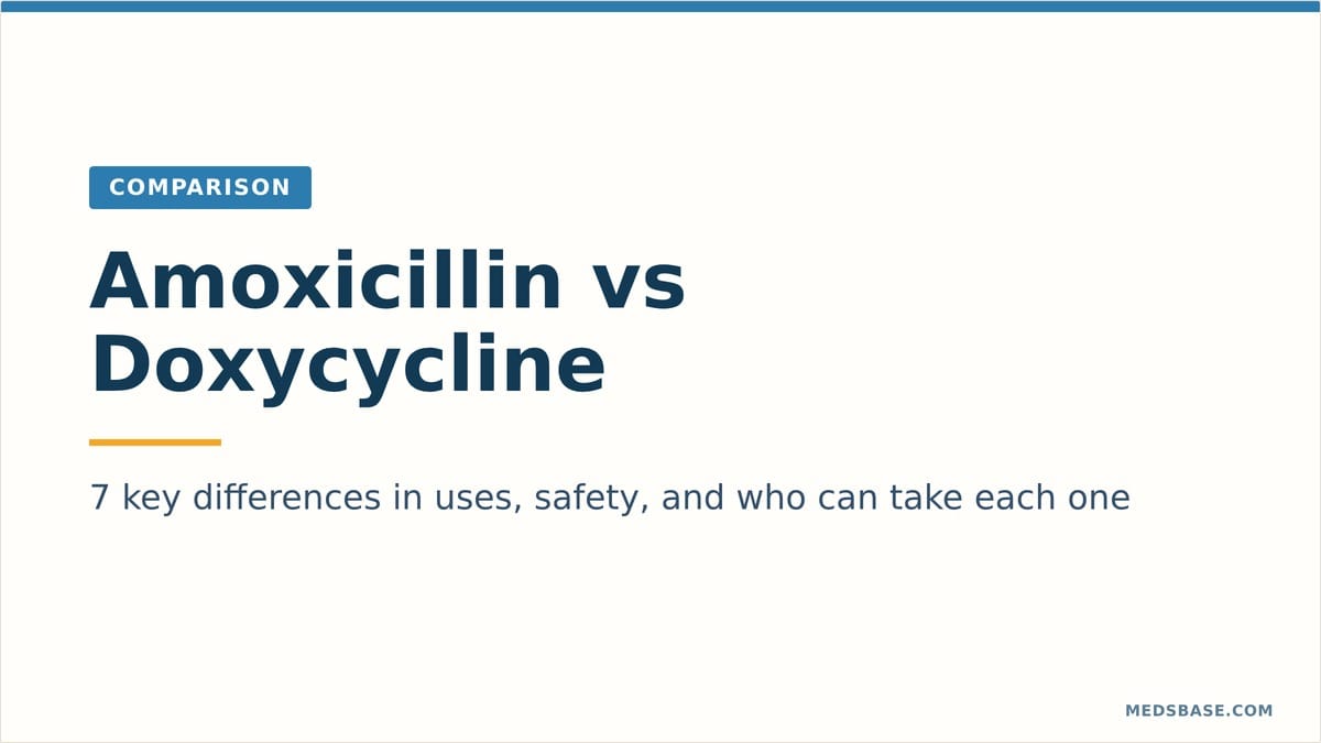 Amoxicillin vs doxycycline comparison guide