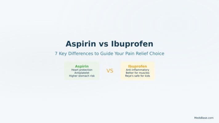 aspirin vs ibuprofen comparison pain relief guide