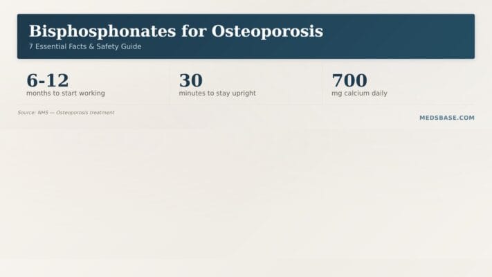 Bisphosphonates for osteoporosis — how they strengthen bone, dosing rules, and side effects