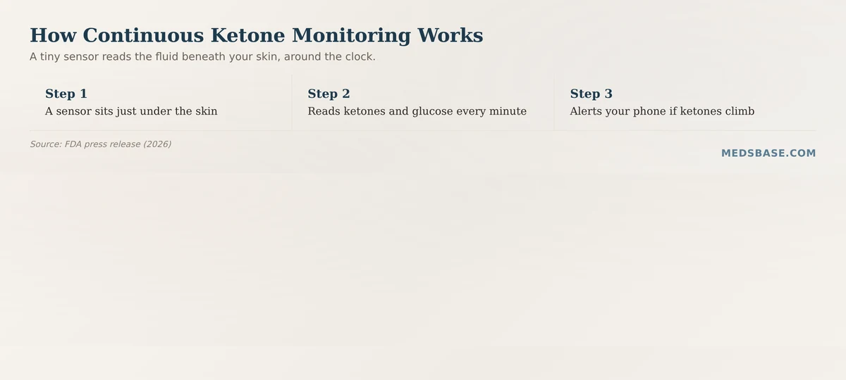 How continuous ketone monitoring measures ketones and glucose every minute