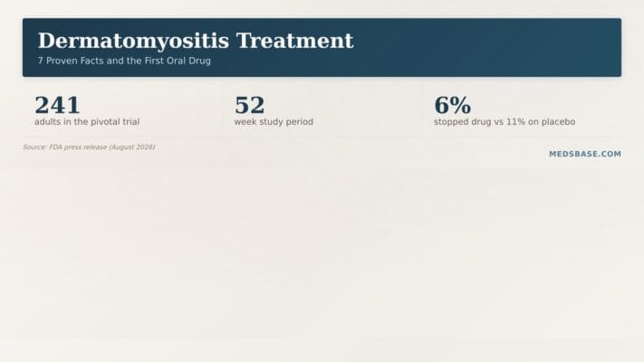Dermatomyositis treatment — how the new FDA-approved oral drug is used to manage this rare disease