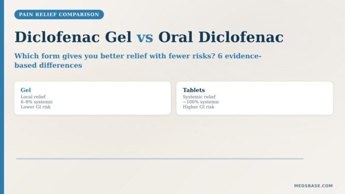 Diclofenac gel vs oral diclofenac comparison guide for pain relief