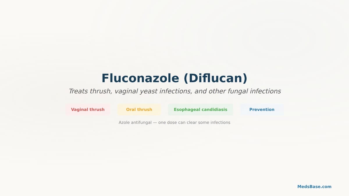 fluconazole antifungal thrush yeast infection treatment
