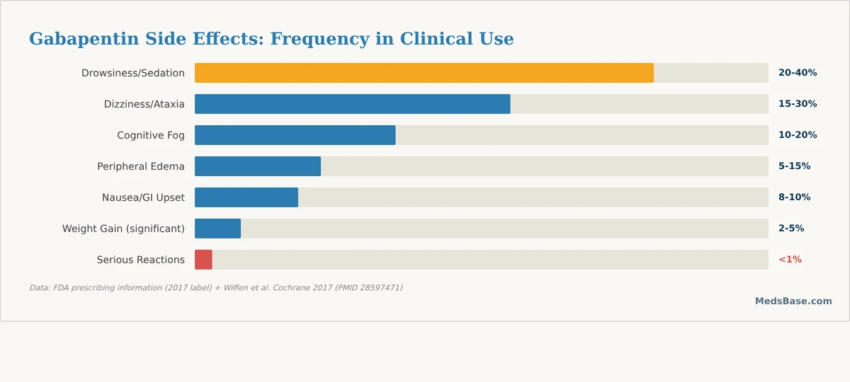 gabapentin side effects frequency chart for nerve pain