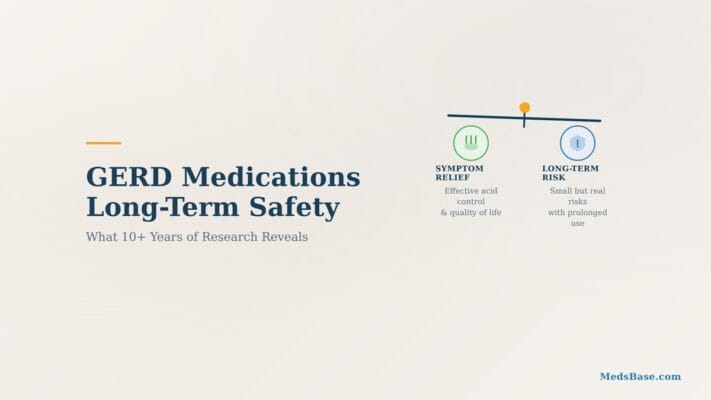 GERD medications long-term safety research evidence proton pump inhibitors
