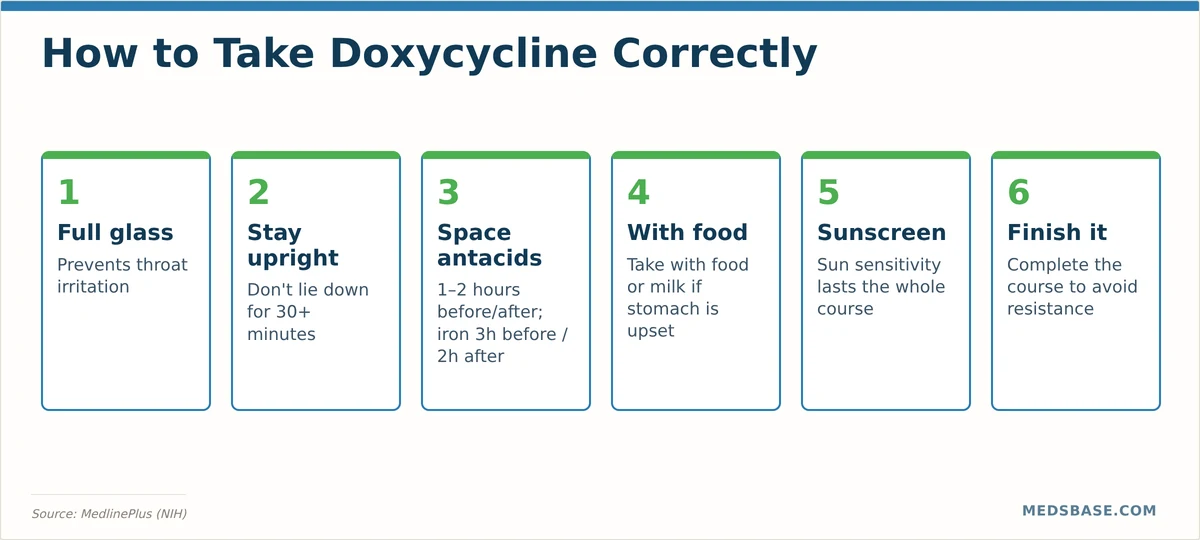 How to take doxycycline safely — step-by-step administration guide