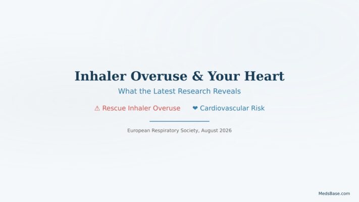 inhaler overuse heart risks asthma COPD warning infographic