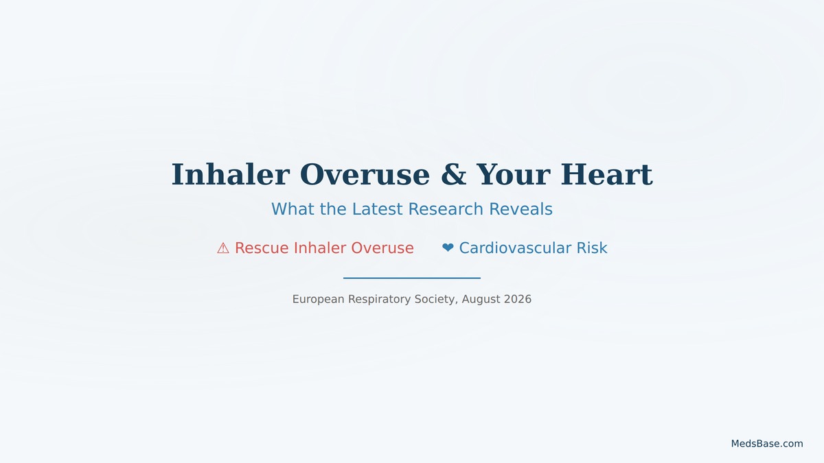 inhaler overuse heart risks asthma COPD warning infographic