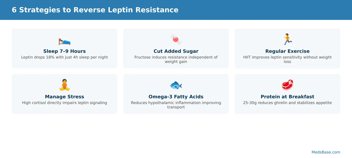 Six evidence-based strategies to improve leptin sensitivity