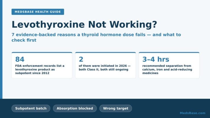 Levothyroxine not working - seven evidence-backed reasons a thyroid hormone dose fails