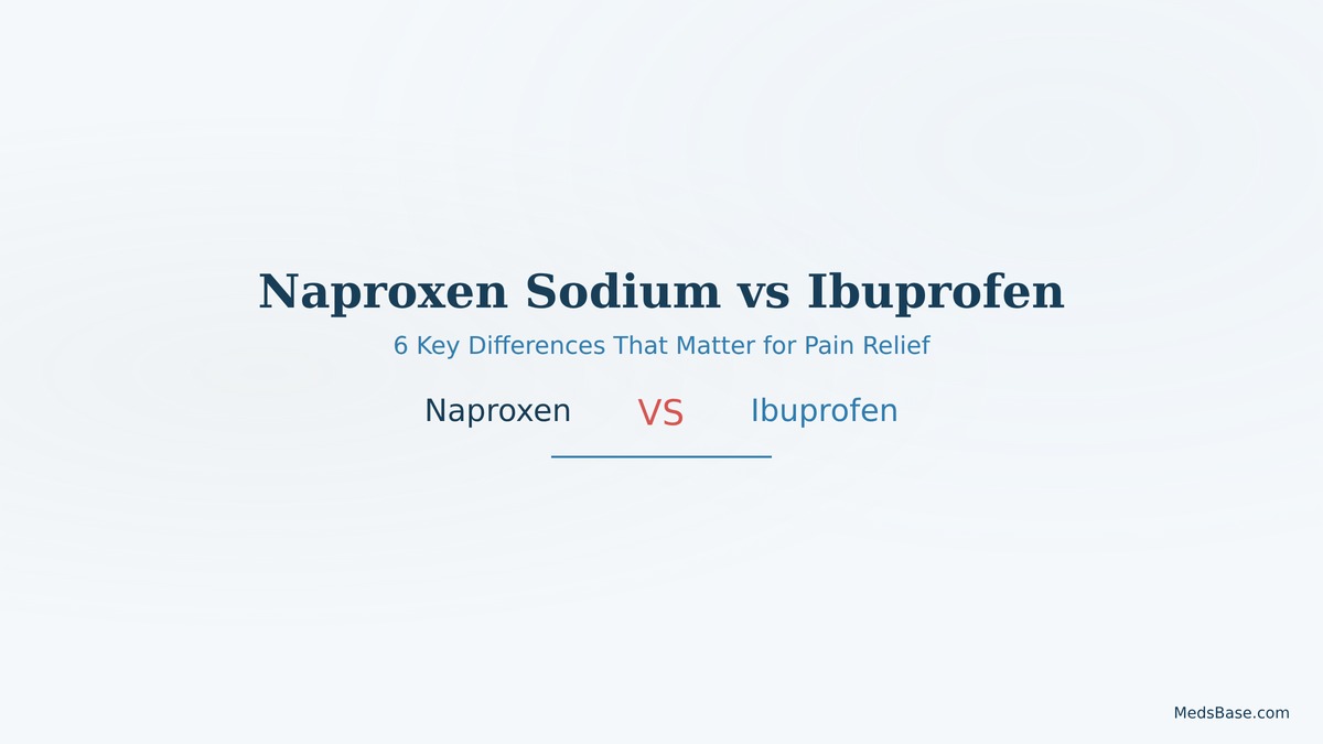 naproxen sodium vs ibupofen pain reliever comparison