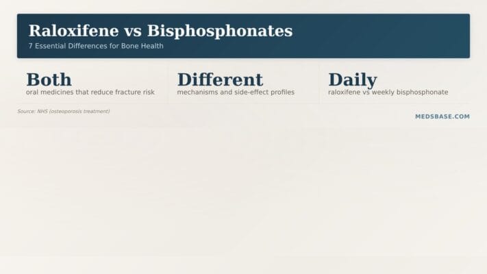 Raloxifene vs bisphosphonates for osteoporosis — how the two bone drugs compare